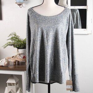 Frye Blue Gray Floral Long Sleeve Top - NWT - XXL